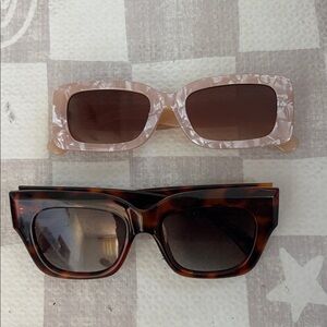 Stylish Rectangular Sunglasses Set
